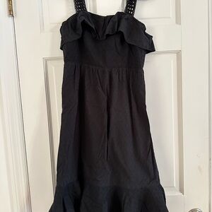Size 2 Black J. Crew Cotton Dress